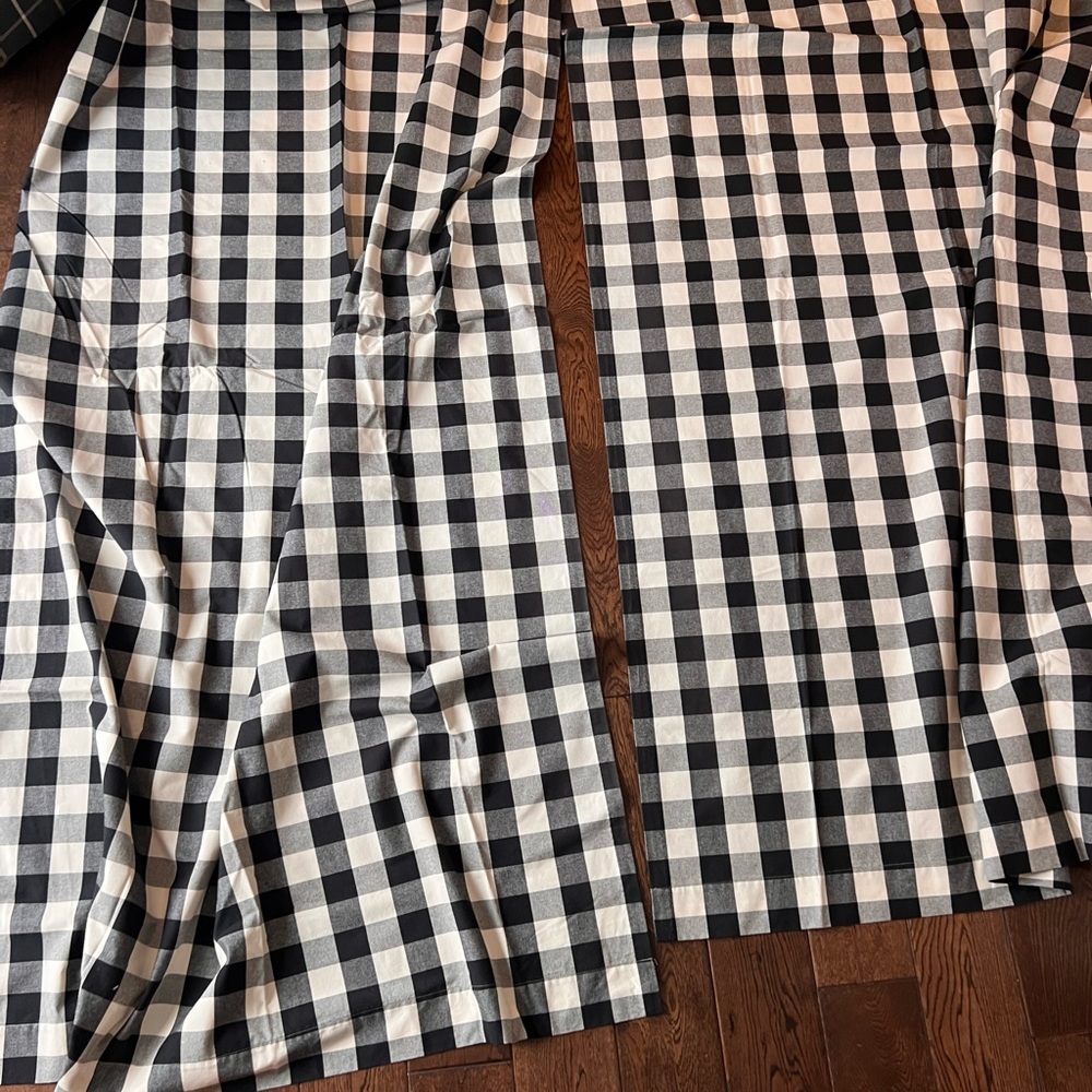 Black and White Checkered Curtains